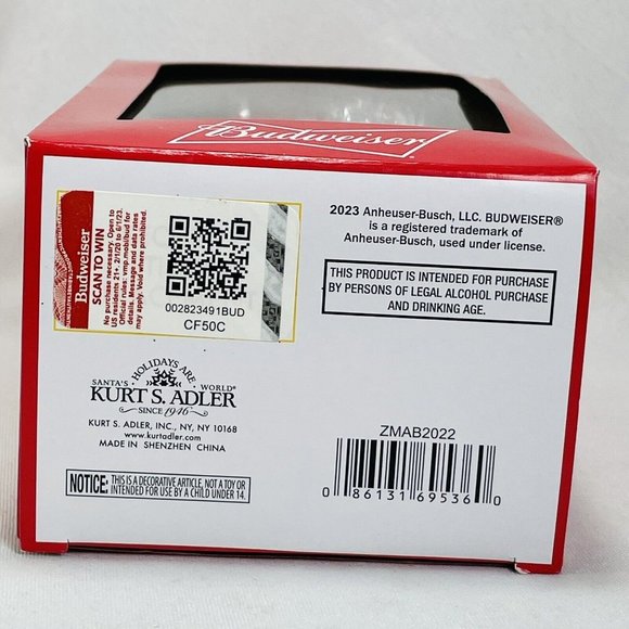 Budweiser Delivery Truck Kurt S. Adler Christmas Holiday Tree Ornament Gift - Picture 3 of 14